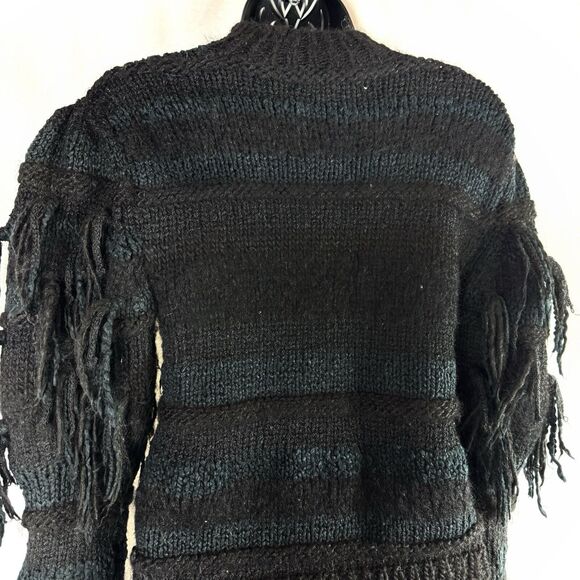 Ulla Johnson Delma Alpaca Chunky Knit Fringe Puff Sleeve Sweater Size P XS - Picture 9 of 12